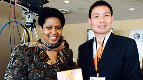 胜天国际尊贵定制礼 敬赠南非首位女性副总统